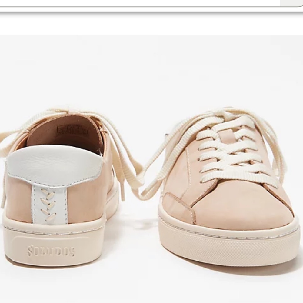 Soludos leather lace up sneakers- Ibiza